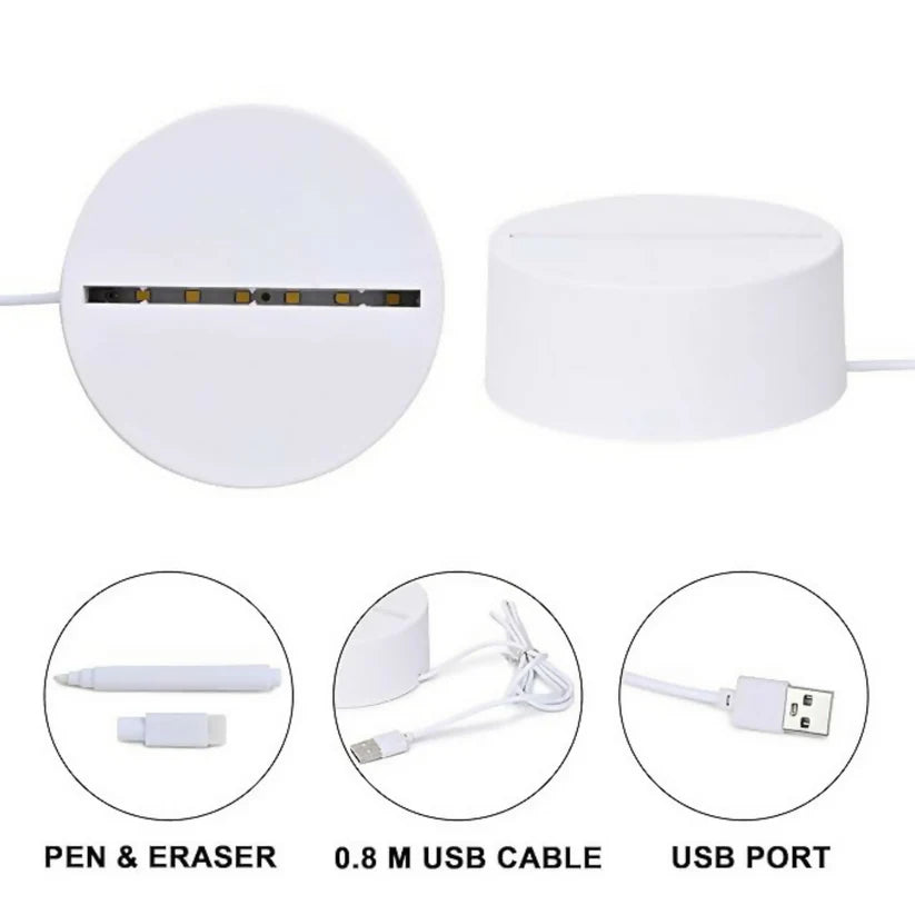 3D LED Acrylic Writing Board