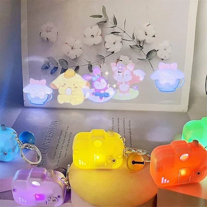 Cute Cartoon Projection Camera Keychain